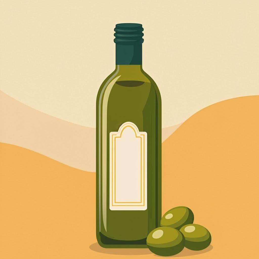 Illustrated olive oil — demo